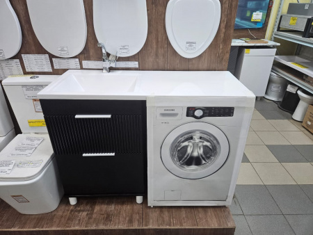 Тумба 60 см под столешницу Enfida черная. (Уценка)